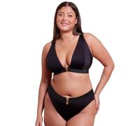 Curvy Kate Plunge Bikini Top Siren Seas Non Wired Womens Ladies Swimwear Black Size D-J
