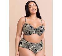 Curvy Kate Ripple Reef Balcony Bikini Top Underwired Padded In Black Black