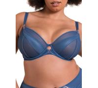 Curvy Kate Scantilly Suspense Plunge Underwired Bra Womens Ladies Underwear Lingerie French Blue Size 40FF