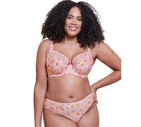 Curvy Kate Spellbound Balcony Bra Womens Lingerie, Blush Floral Print, 34GG