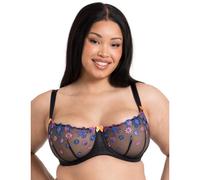 Curvy Kate Strawberry Crush Balcony Bra - Black Multi - 32G