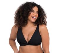 Curvy Kate Twist & Shout Plunge Bikini Top - Black - 32DD/E
