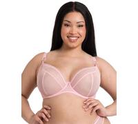 Curvy Kate Underwired Plunge Bra Lifestyle Mesh Womens Ladies Underwear Lingerie Blush Pink Cup Size 40GG