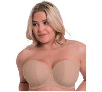 Curvy Kate Womens CK2601 Luxe-Updated Strapless Bra - Beige - Size 36J