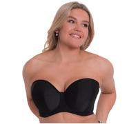 Curvy Kate Womens Luxe Strapless Bra, Jet Black, 38J UK