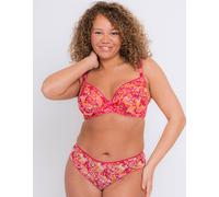 Curvy Kate Women's Lifestyle Plunge Bra Wired Mesh Lingerie in Pink | Size: 32E Curvy Kate Pink 32E