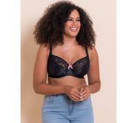 Curvy Kate Women's Spellbound Lace Balcony Bra Underwired Lingerie in Black | Size: 40FF Curvy Kate Black 40FF