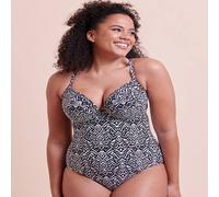 Curvy Kate Plunge Swimsuit Wild Horizon Padded Womens Ladies Swimwear Black Print Size D-J