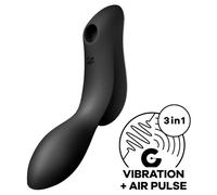 SATISFYER CURVY TRINITY 2 - BLACK - Ladies G-Spot Vibrator