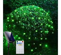 Curyidy Solar Net Lights Outdoor Mesh Lights Christmas Decorations, 240LED String Tree Wrap Waterproof 19 Modes for Bushes, Fence,Garden, Shrubs,Trunk, Halloween,Xmas Decor (Green, 9.8ft x 6.6ft)