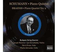Curzon:Budapest Quartet - Schumann:/Piano Quintet / Brahms: Piano Quartet, No. 2