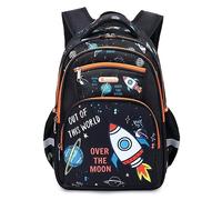 Cusangel Boys Kids Backpack Preschool Mini Backpack Elementary 15.6″School Bag Travel Large Capacity Kindergarten Bookbag For Children Kids 5-7 Years Old Cute Space