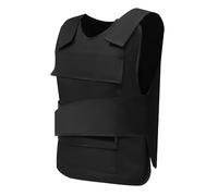 CUSANSK Professional Anti-Stab Protective Vest with 24J Kinetic Energy Protection, Adjustable Tactical Vest & Cut-Resistant Gloves Set for Security, Training, Live CS Games
