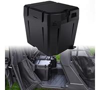 CUSAUTV Under Seat Dry Storage Box Compatible with Polaris Ranger XP 1000 2018-2025,Dual Bin Replace for #2882910