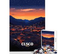Cusco, Peru at Nightfall Teenager Jigsaw Puzzles 1000 Pieces Enhance Mindful Thinking And Focus Relaxing Stress Relief Game (38x26cm)