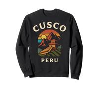 Cusco Peru Retro Inca City Andean Mountain South America Per Sweatshirt