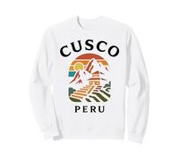 Cusco Peru Retro Inca City Andean Mountain South America Per Sweatshirt