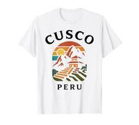Cusco Peru Retro Inca City Andean Mountain South America Per T-Shirt