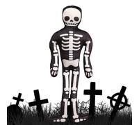 Cusco Plush Skeleton - Halloween Soft Skull Toy 40cm, Cute Pillow Figure, Spooky Party Decor, Festive Home Accent | Deluxe Skeleton Skeleton Squeleton for the