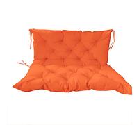 CUSCOY Porch Bench Cushion Swing Replacement Cushion 2 or 3 Seater Thick 4 Garden Bench Cushions for Home Garden Patio Bench,orange-40x40in