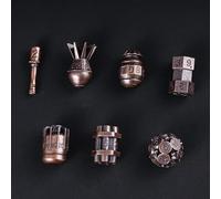 cusdie 7-Die Creative Metal Dice Set DND Dice Set