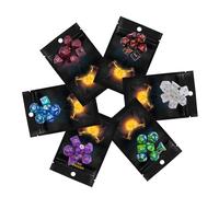 Cusdie 7-Die Mystery Dice Set with Blind Bag - Collectible RPG DND Dice for Tabletop Gaming Dungeons & Dragons