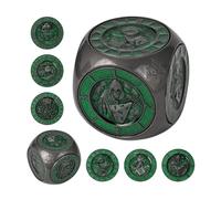 Cusdie 7-in-1 Spinner Dice Set - Unique Metal D&D Dice Set with Gift Box for Role Play Game Gifts