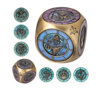 cusdie 7-in-1 Spinner Dice Set - Unique Metal D&D Dice Set with Gift Box for Role Play Game Gifts