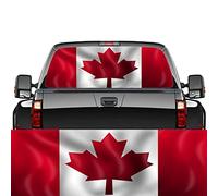 CUSENA Rear Window Decals for Trucks, Pickup Truck Canada Flag Back Window Tint Graphic Perforated Vinyl Truck Stickers The Canadian Flag Pickup Truck Back Window Stickers,D,66x29 inch