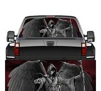 CUSENA Truck Rear Window Decal Grim Reaper Perforated Vinyl Sticker, Car Back Window Sticker, Reapers Panel Decals Truck SUV Van, Universal Scratch Hidden Car Stickers,66x29 inch