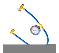 Cushangty AC Charging Hose,Refrigeration Hoses - with Pressure Gauge Anti-Backflow Refrigeration Tube for Leak Detection Auto Repair Commercial HVAC System Refrigerator
