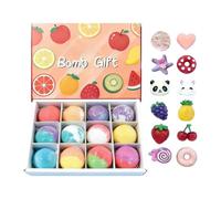 Cushangty Bath Balls for Kids | Skin Cleanser with Toy Inside - Fruit Design Bubble SPA Bath Ball - for Relaxation Home Travel Bathroom Hotel Birthday