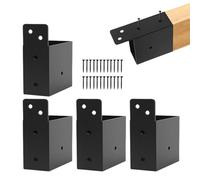 Cushangty Pergola Bracket Kit - Heavy Duty Post Brackets - Garden Furniture Support Structures for Greenhouse Sunroom Building Outdoor Porch Patio Home