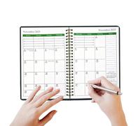 Cushangty Planner 2025-2027 | Daily Planner - Calendar Datebook Notebook Organizer for Planning Scheduling Managing Tasks Meetings Goals