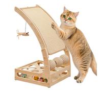 Cushangty Scratcher for Cats,Climbing Pad Ramp with Ball Maze | Vertical Scratching Pad | for Home Living Room Apartment Dorm Corner
