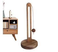 Cushangty Wooden Paper Towel Holder Countertop,Paper Towel Dispenser Stand | Vertical Hair Band Storage Rack for Cling Film Kitchen Bathroom