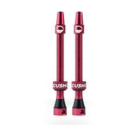CushCore Tubeless Presta Air Valve Set, 55mm, red