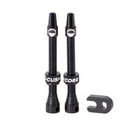 Cushcore Presta Tubeless Valves Silver 55 mm 55 mm Black