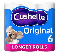 Cushelle Original Toilet Roll 2 Ply 101536 Pack of 6 Rolls