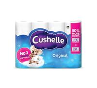Cushelle Original Toilet Roll 2-Ply 270 Sheets/Roll (Pack of 12) 10590