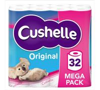 Cushelle Original Toilet Tissue 32 rolls - Case of 1 (BUY 1 GET 1 FREE)