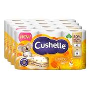 Cushelle Quilted 3Ply Sunshine Daisy Toilet Roll (Pack of 4 x 6 Rolls) 50% More Sheets (Total 24 Roll)