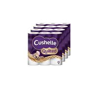 Cushelle Quilted 9 Roll Toilet Roll Tissue Paper (4 Packs (36 Rolls))