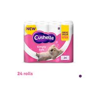 Cushelle Simply Soft Toilet Roll 24 Standard Rolls