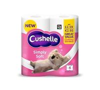Cushelle Simply Soft Toilet Roll 4 Standard Rolls | Case of 6