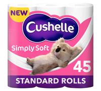 Cushelle Simply Soft Toilet Roll, 45 Standard Rolls