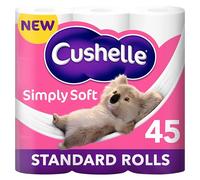 Cushelle Simply Soft Toilet Roll 45 Standard Rolls (9x5 Packs)