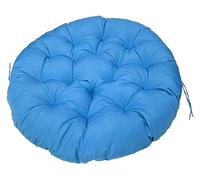 Cushion 40-180cm Papasan Round Chair Cushion, Waterproof Overstuffed Removable,Hanging Swing Pad For Garden Terrace (Color : Blue, Size : 150x150cm)