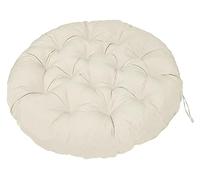 Cushion 40-180cm Papasan Round Chair Cushion, Waterproof Overstuffed Removable,Hanging Swing Pad For Garden Terrace (Color : Beige, Size : 160x160cm)