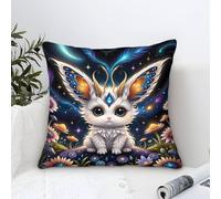 Cushion Cases Cute Creature Modern Art Decorative,Fantasy Magical Pattern Square Pillow Case Soft Polyester Throw Pillow Cases for Living Room Sofa Couch Bed Pillowcases 45x45cm